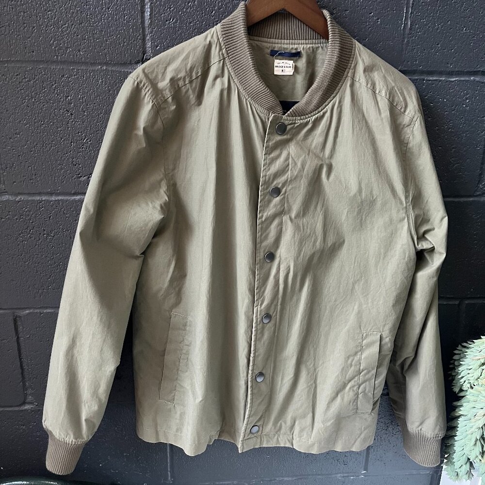 Bridge and Burn Waxed Olive Jacket- Medium